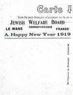 JWB Greeting Printed on French Postcard