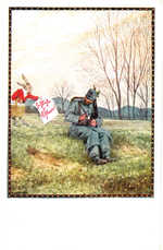 Soldier Writing Home