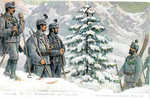 Four Soldiers in Snow Covered Terrain