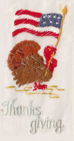 Turkey thanksgiving US flag