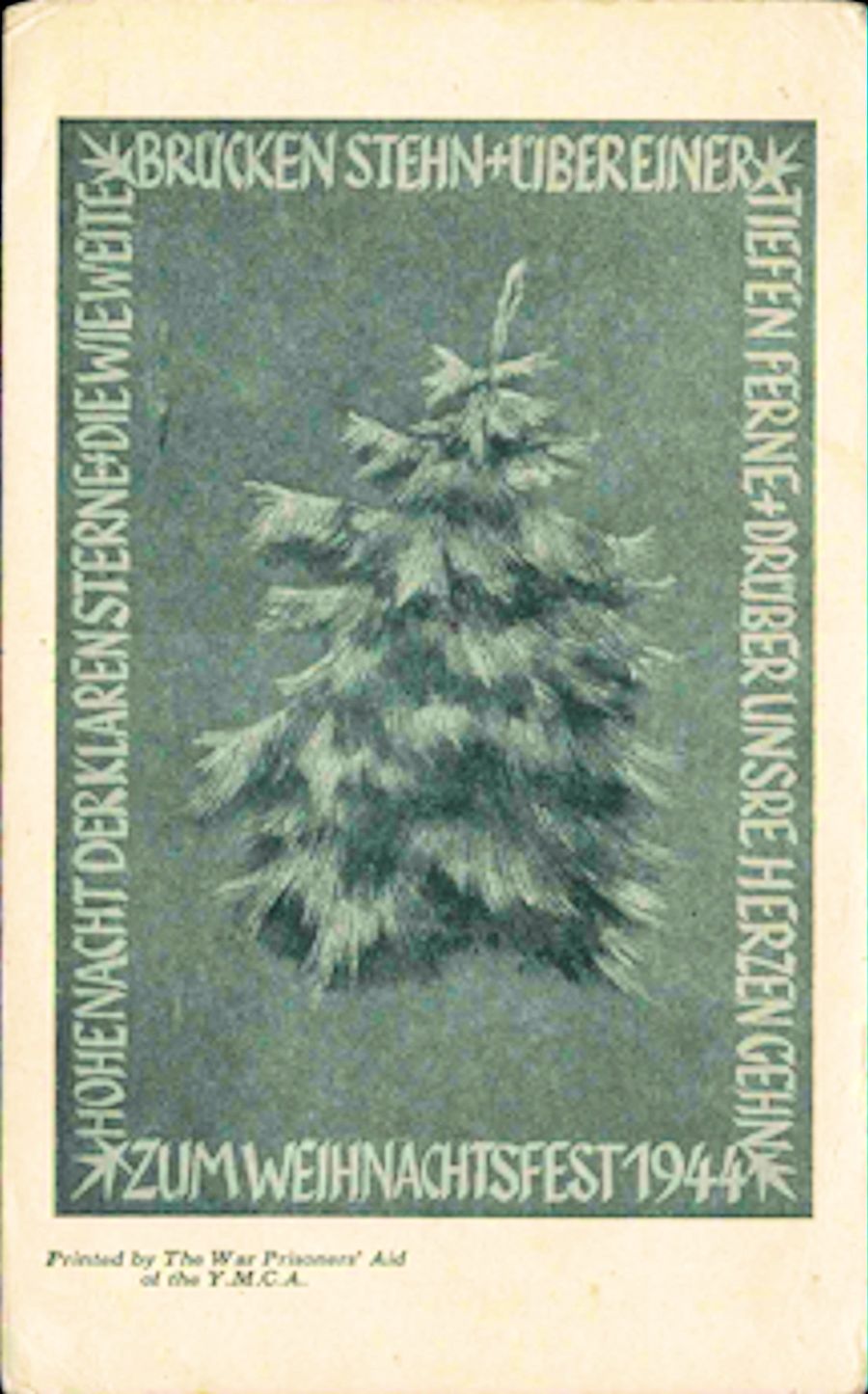 
1944;Canada;The War Prisoners Aid of the YMCA ; WW II-Era Christmas POW Card
