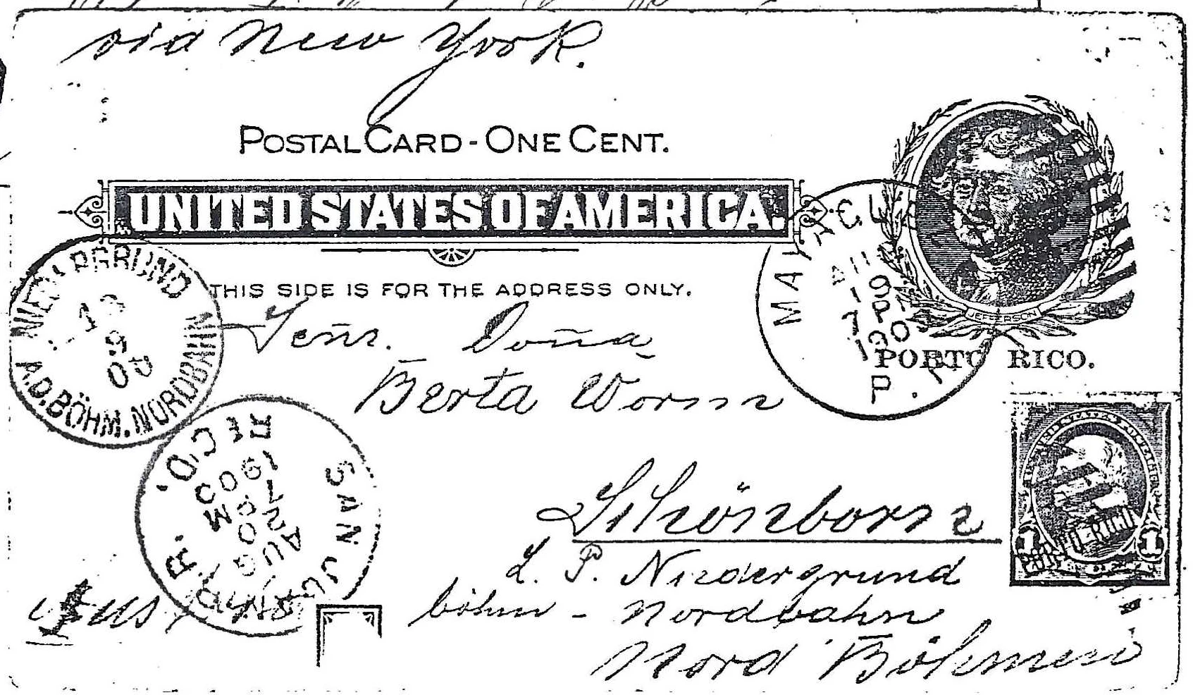 cover with stamps and cancel