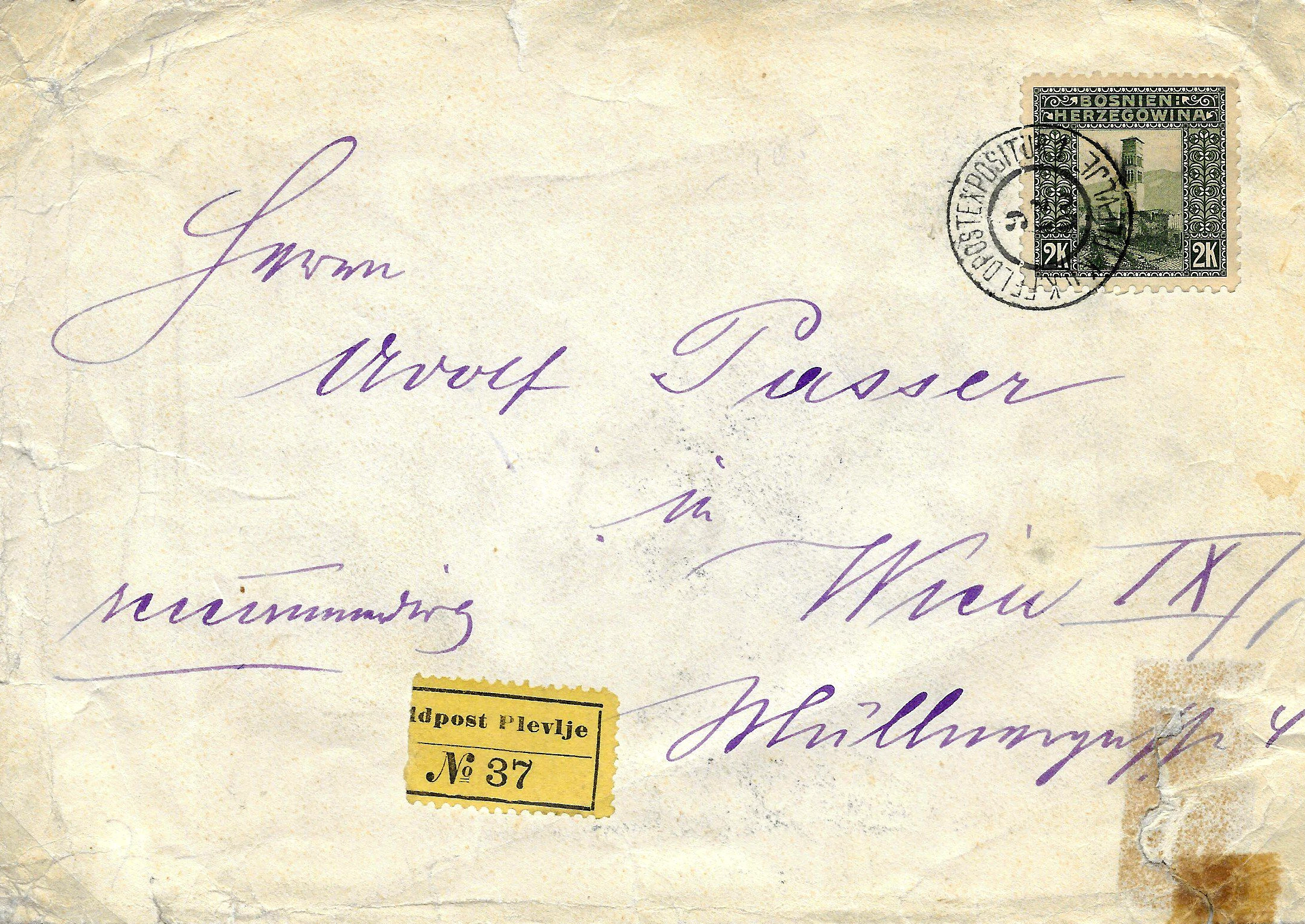 cover with stamps and cancel