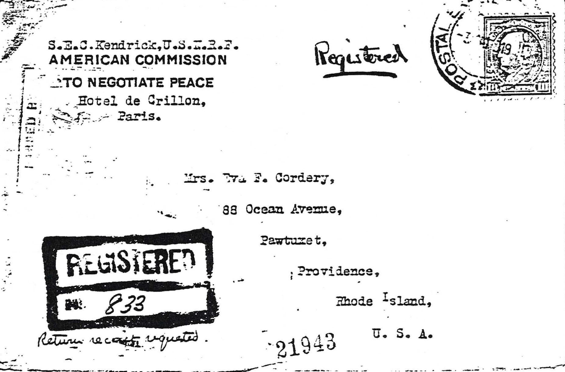 cover with stamps and cancel