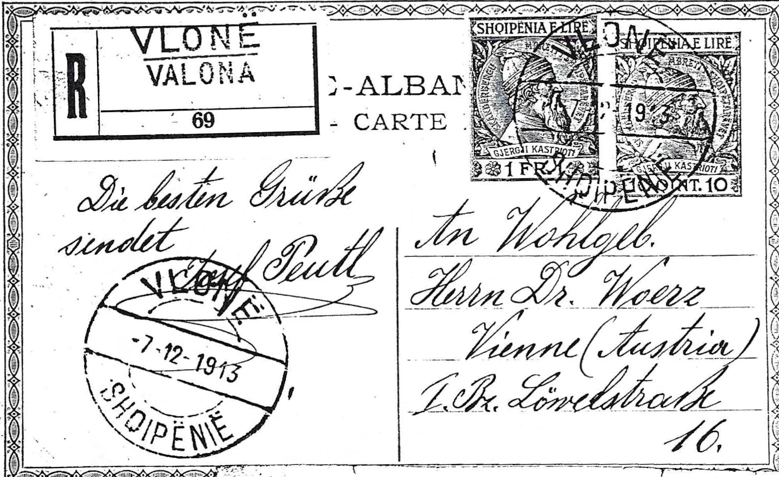 cover with stamps and cancel