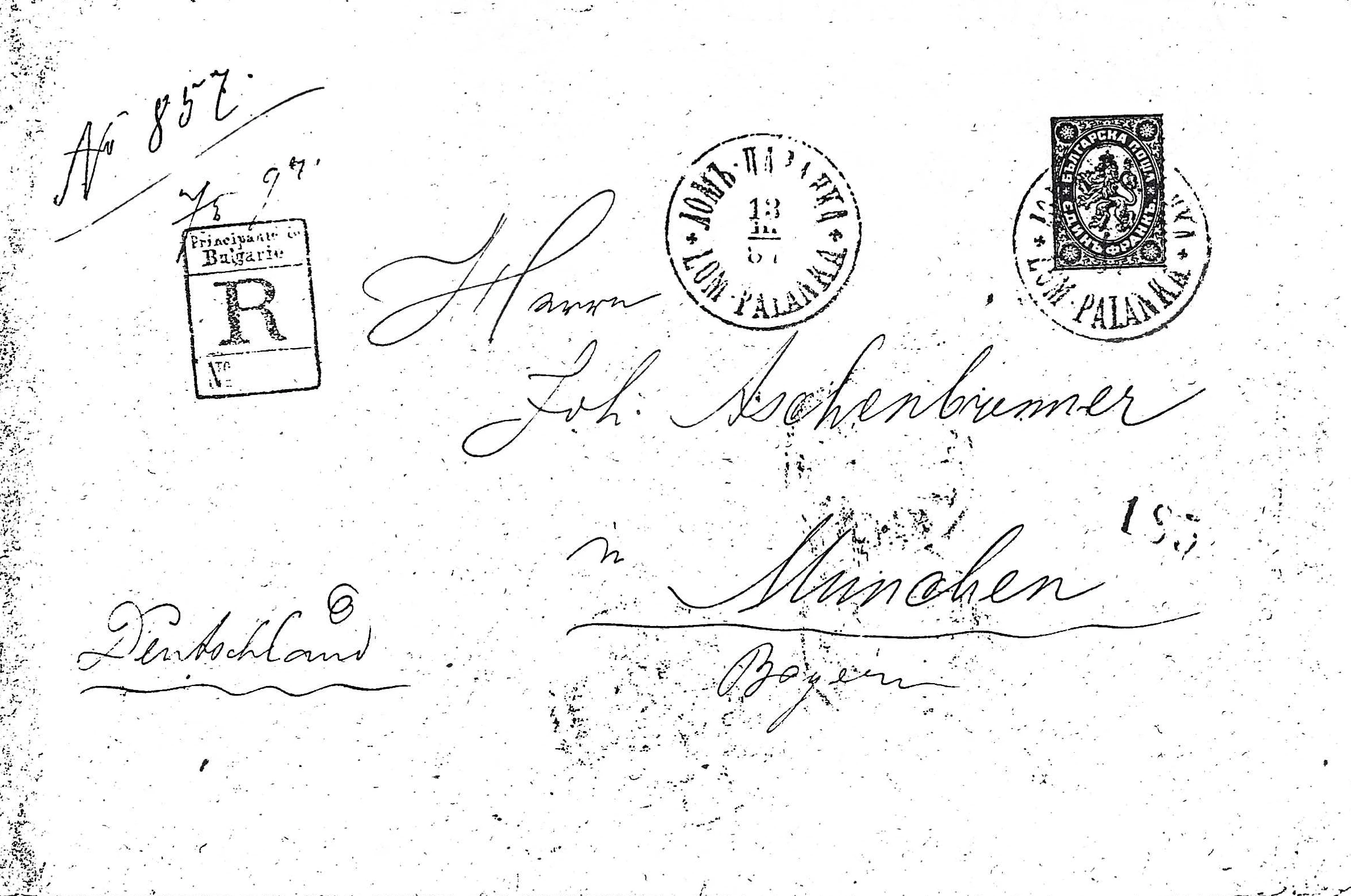 cover with stamps and cancel