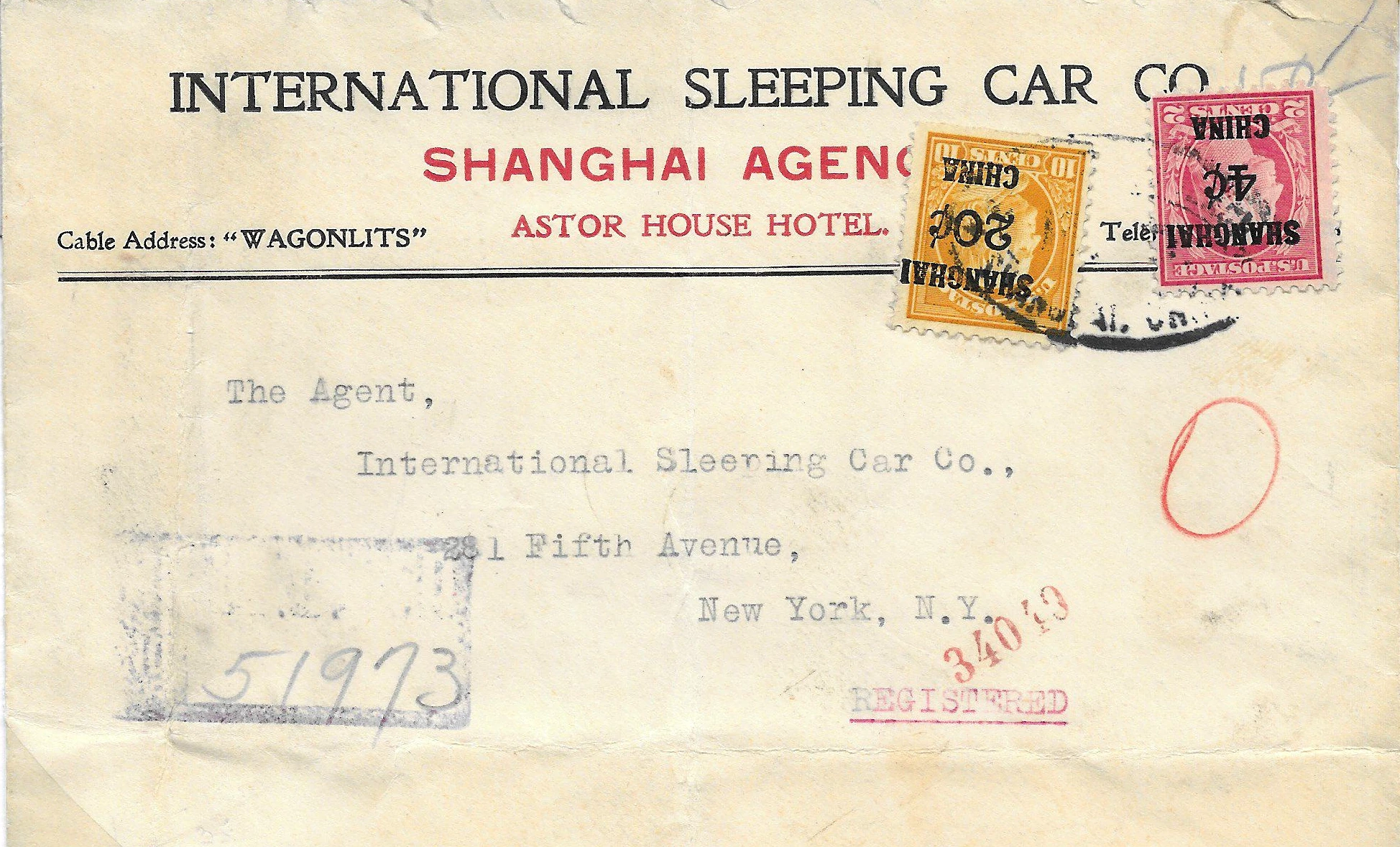cover with stamps and cancel