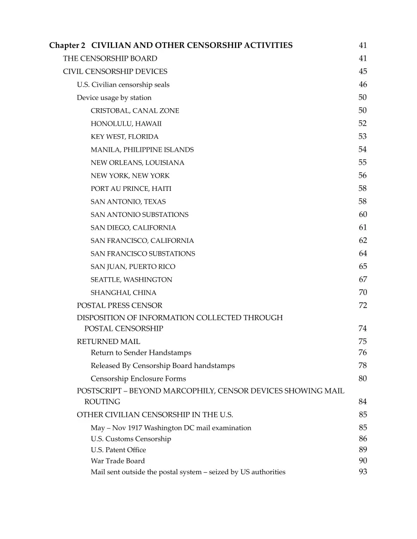 Monograph #4 Table of Contents, Page 2