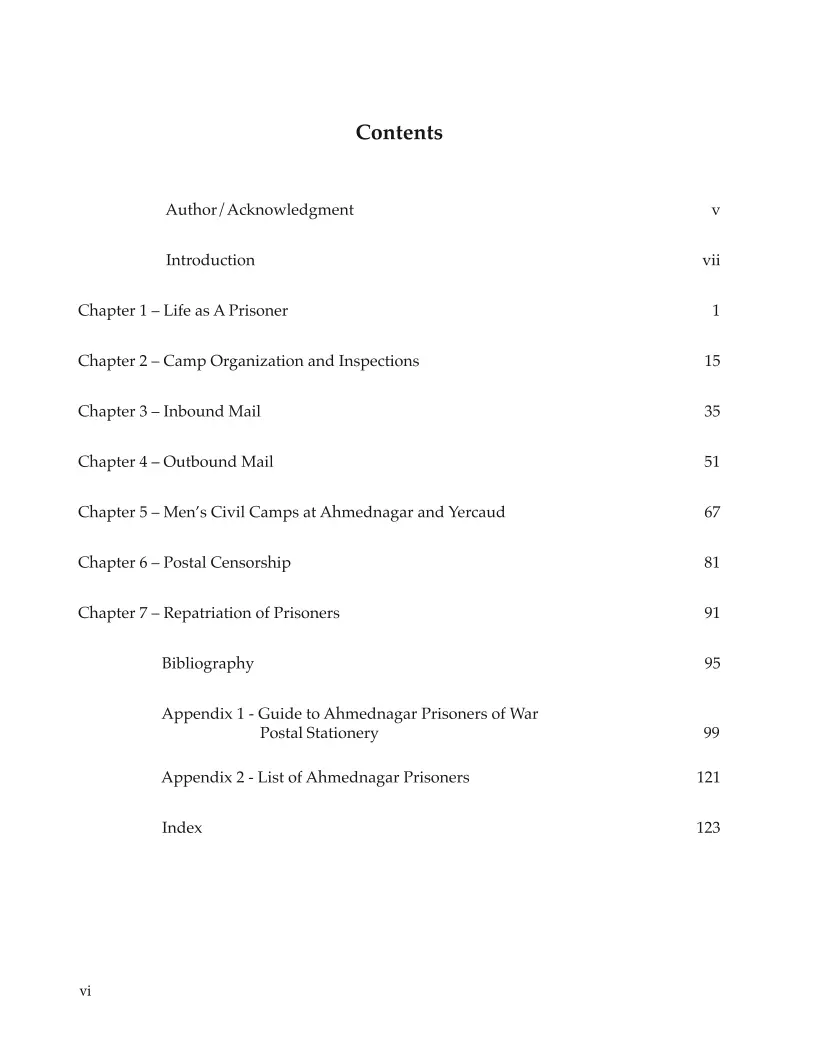 Monograph #5 Table of Contents