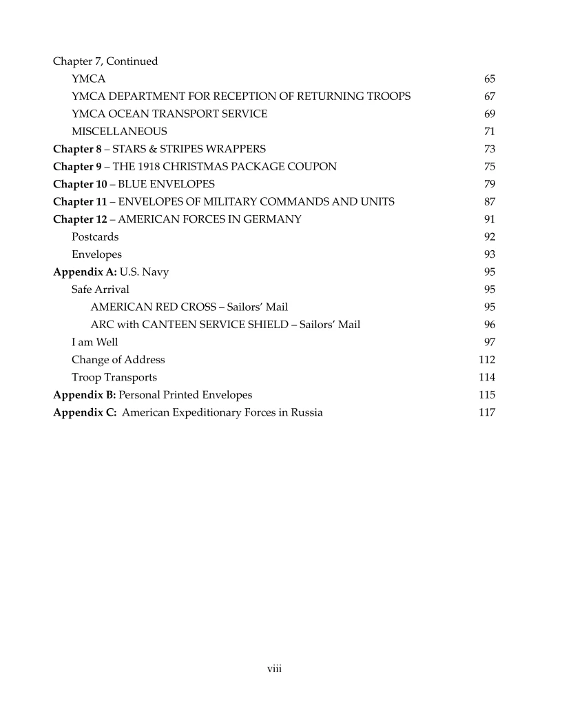 Monograph #6 Table of Contents, Page 2