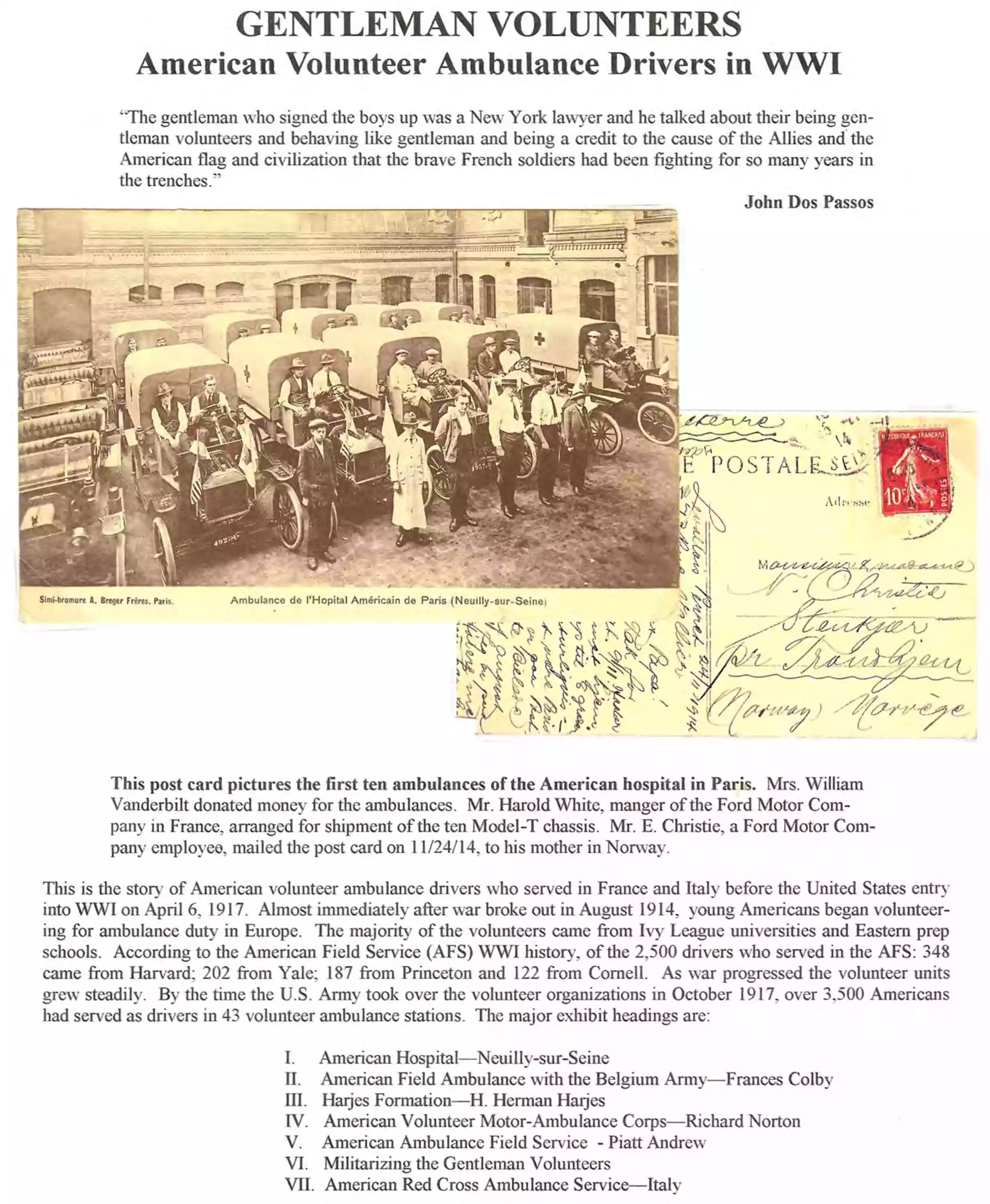 exhibit page